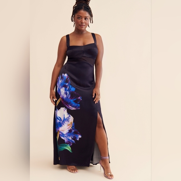 Anthropologie Dresses & Skirts - Anthropologie 16w Sleeveless Floral Slim Maxi Dress